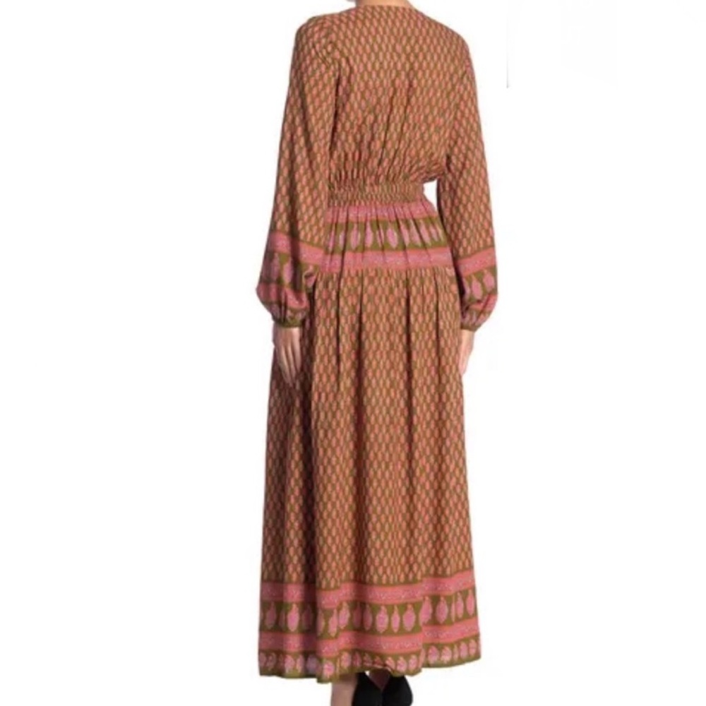 RAGA Pink and Brown Long Sleeve Dress Anthropologie Size Small NWTS - Picture 4 of 6